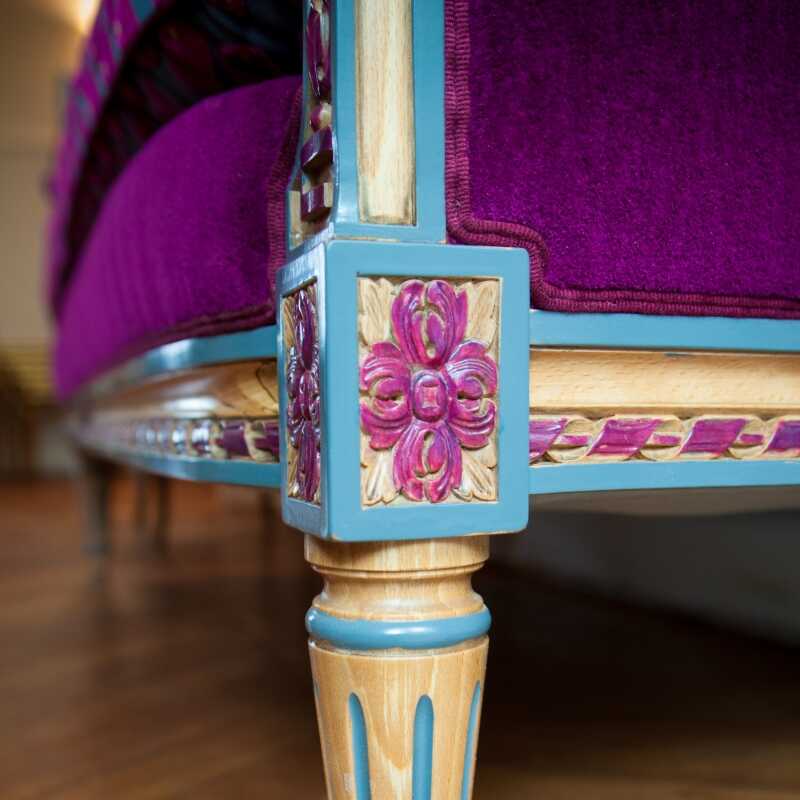 Sofa of Louis XVI style Vallois 