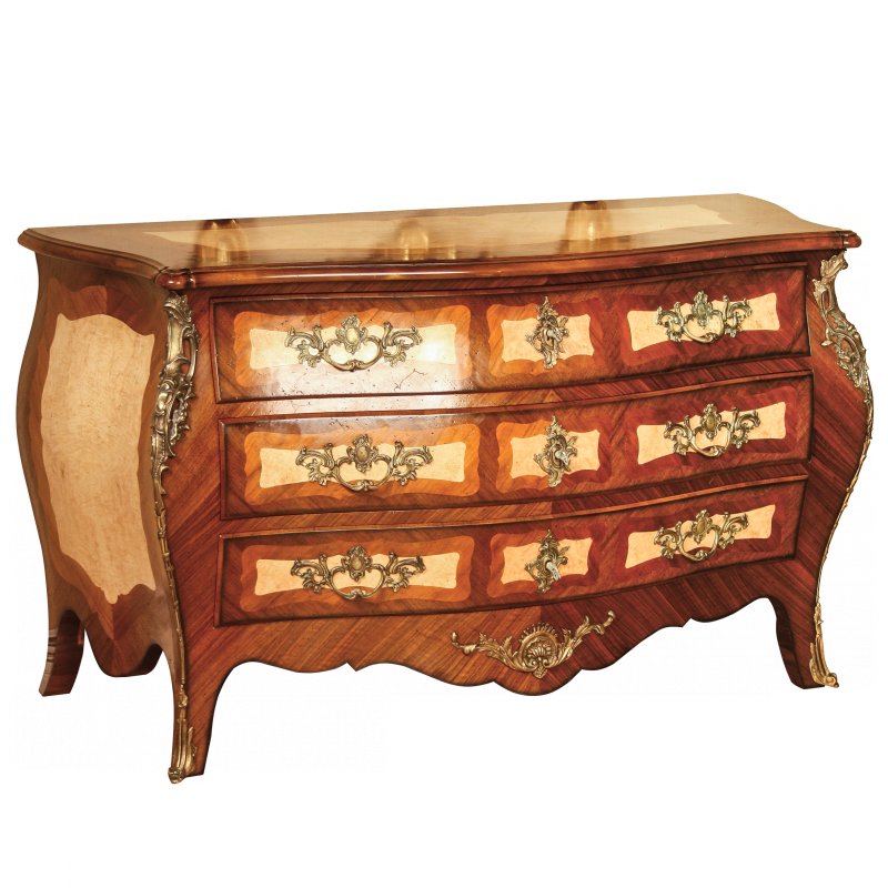 Chest of drawers Hache Louis XV style 