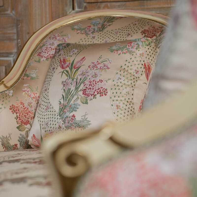 Chair lounge Beaudry Louis XV style