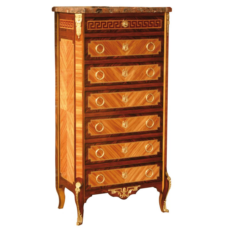 Chest of 6 drawers Blain Louis XVI style