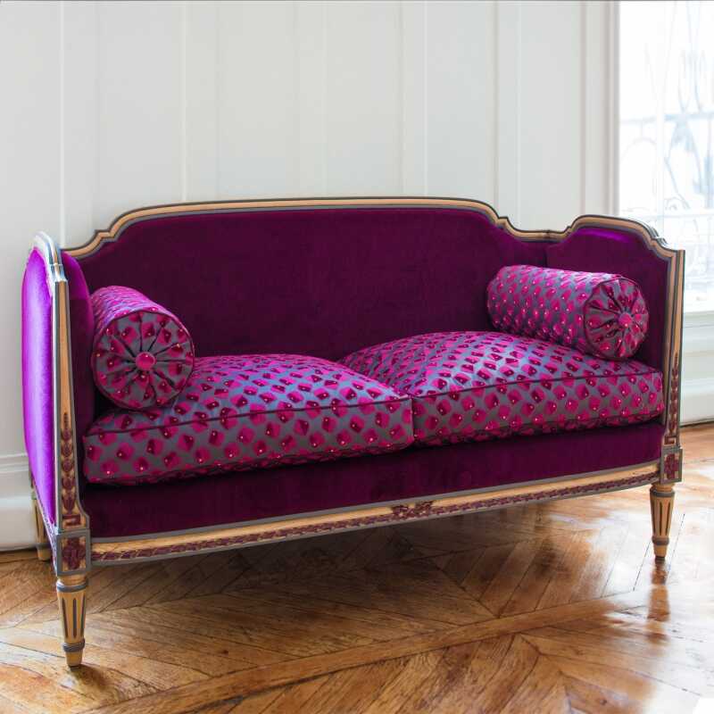 Sofa of Louis XVI style Vallois 