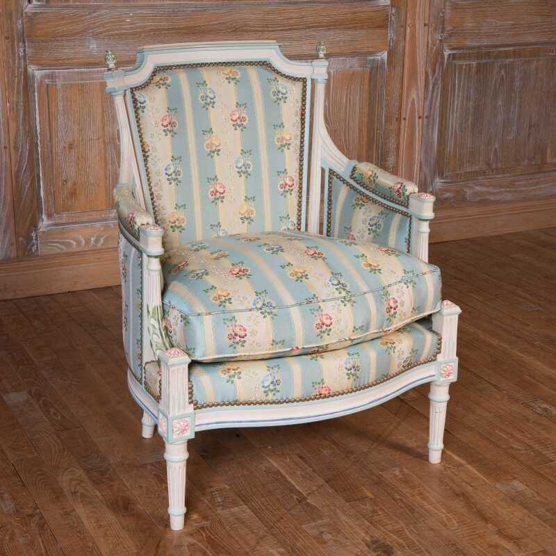 Easychair Lerouge Louis XVI style