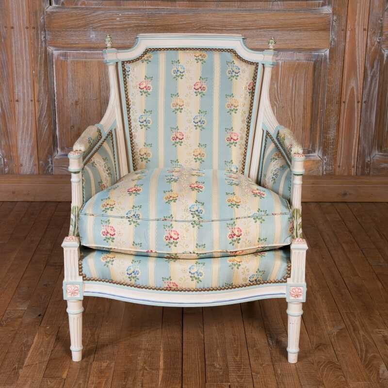 Easychair Lerouge Louis XVI style