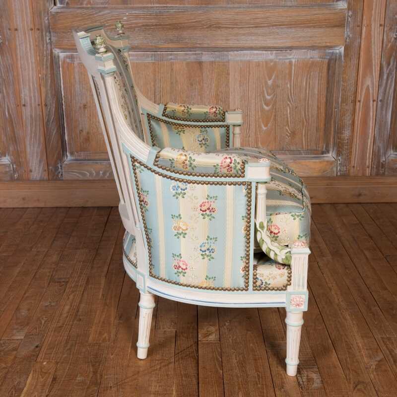 Easychair Lerouge Louis XVI style