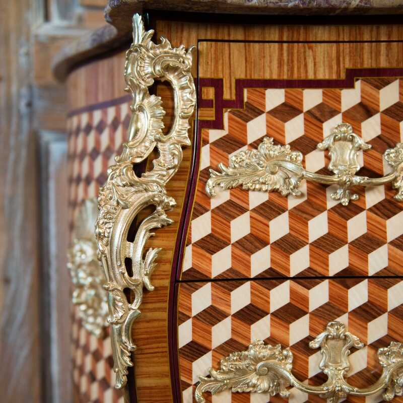 Chest of drawers Bircklé Louis XV style