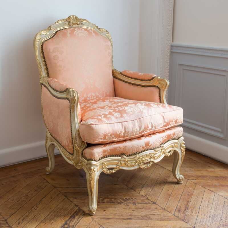 Easychair Copenhague Louis XV style