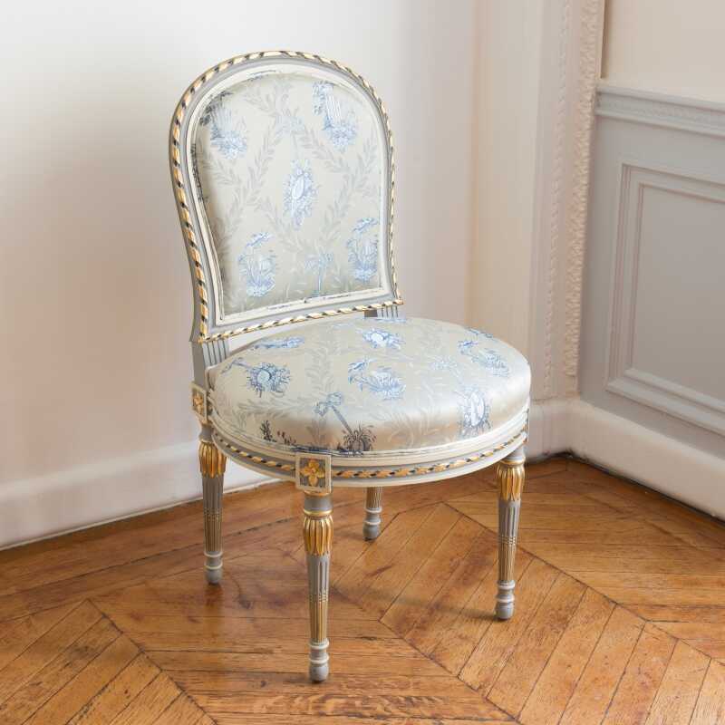 Chair Georges Jacob Desmalter Louis XVI style