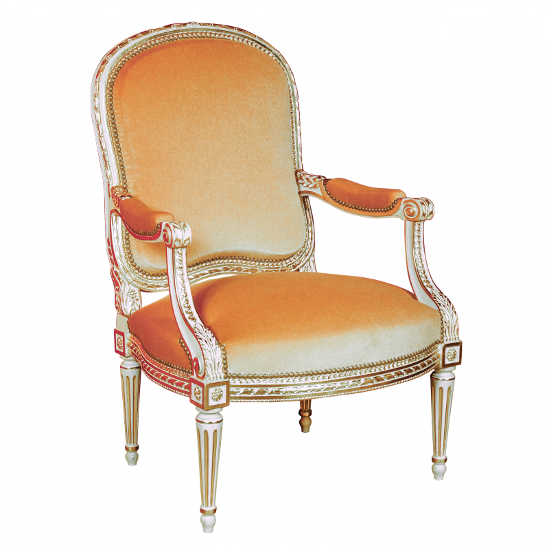 Armchair Sené Perlé Louis XVI style