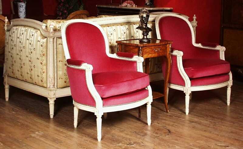 Easychair Poulat Louis XVI style