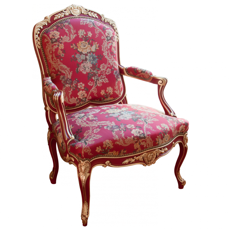 Armchair Tilliard à coeur Louis XV style