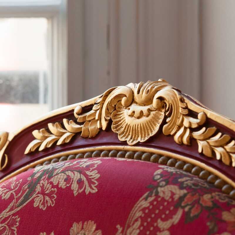 Armchair Tilliard à coeur Louis XV style