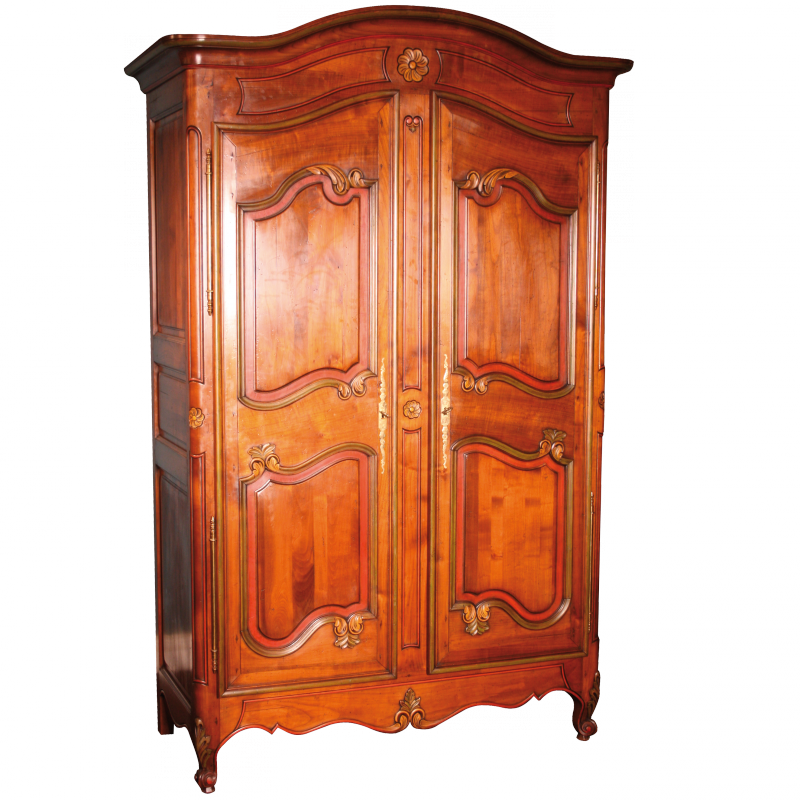 Wardrobe Hilvern de Tilliard Louis XV style - Made of solid cherrywood