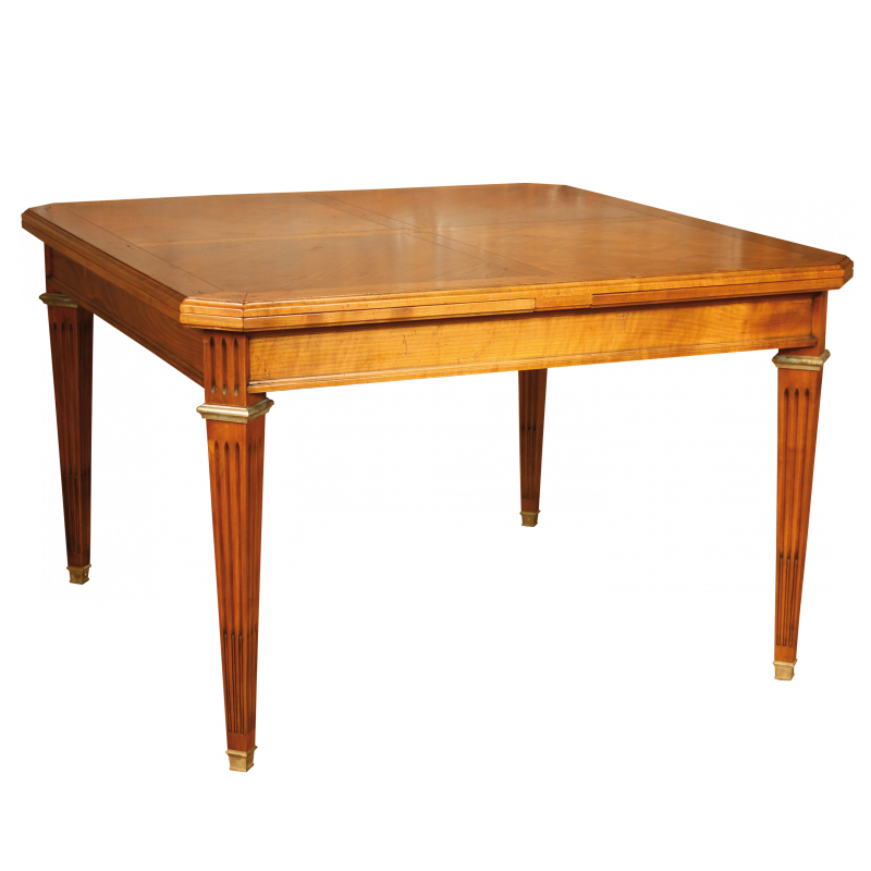 Table Diderot carré Louis XVI style 