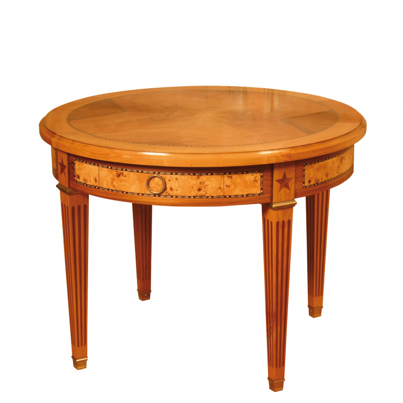 Lounge Table D85 Hache Noyer Louis XVI style