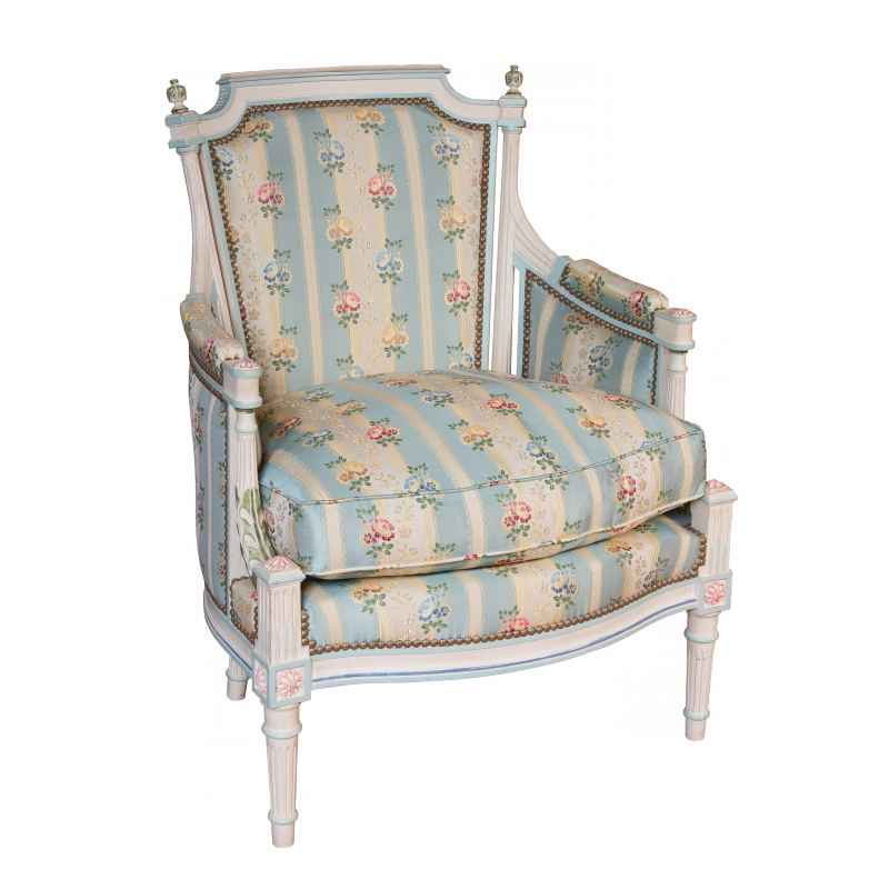 Easychair Lerouge Louis XVI style