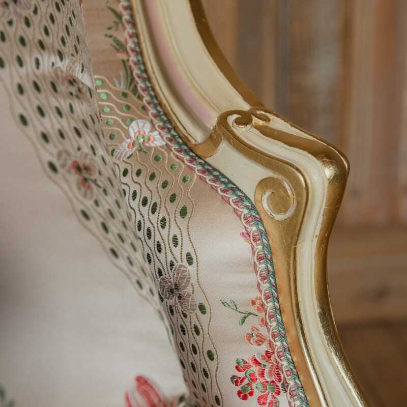 Chair lounge Beaudry Louis XV style