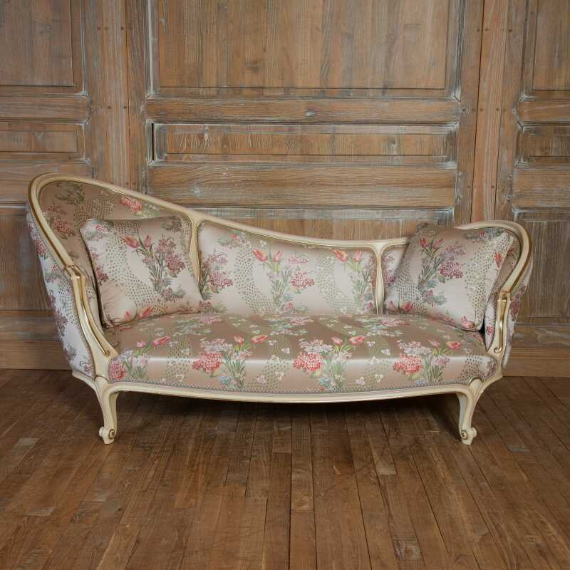 Chair lounge Beaudry Louis XV style