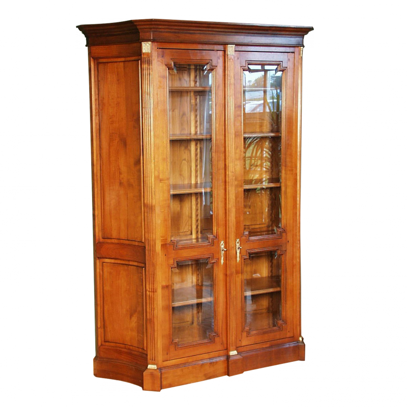 Bookcase - Glass case Diderot Louis XVI style