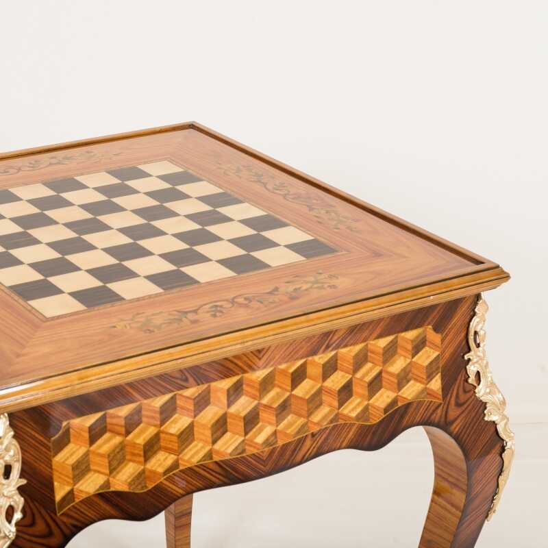 Game table Nicolas Boudin Louis XV style