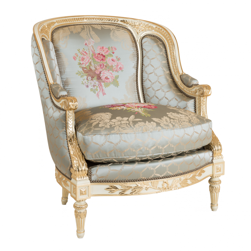 Easychair Nicolas Foliot Louis XVI style