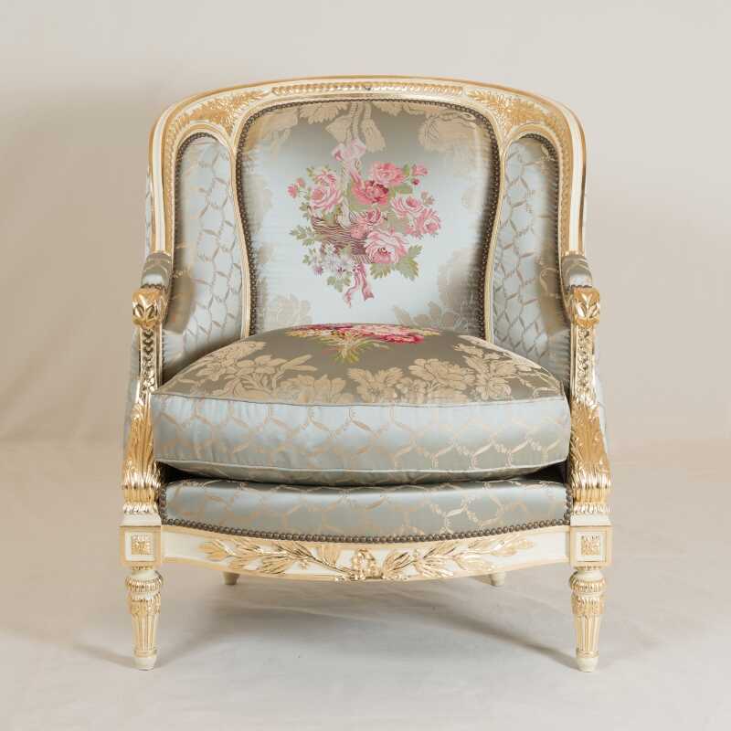 Easychair Nicolas Foliot Louis XVI style