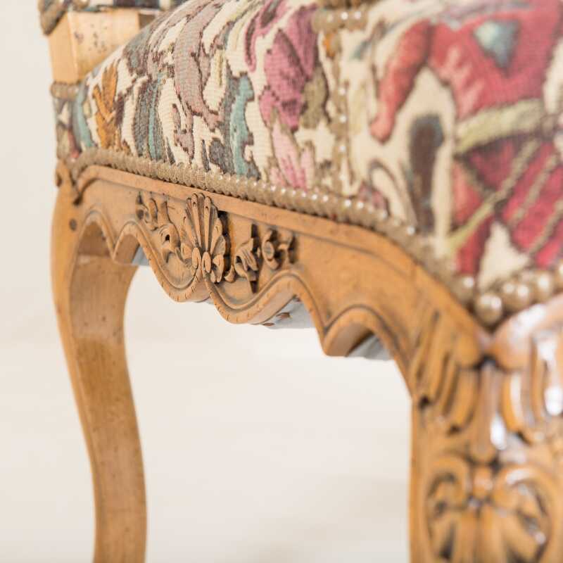 Armchair Josselin Louis XIV style