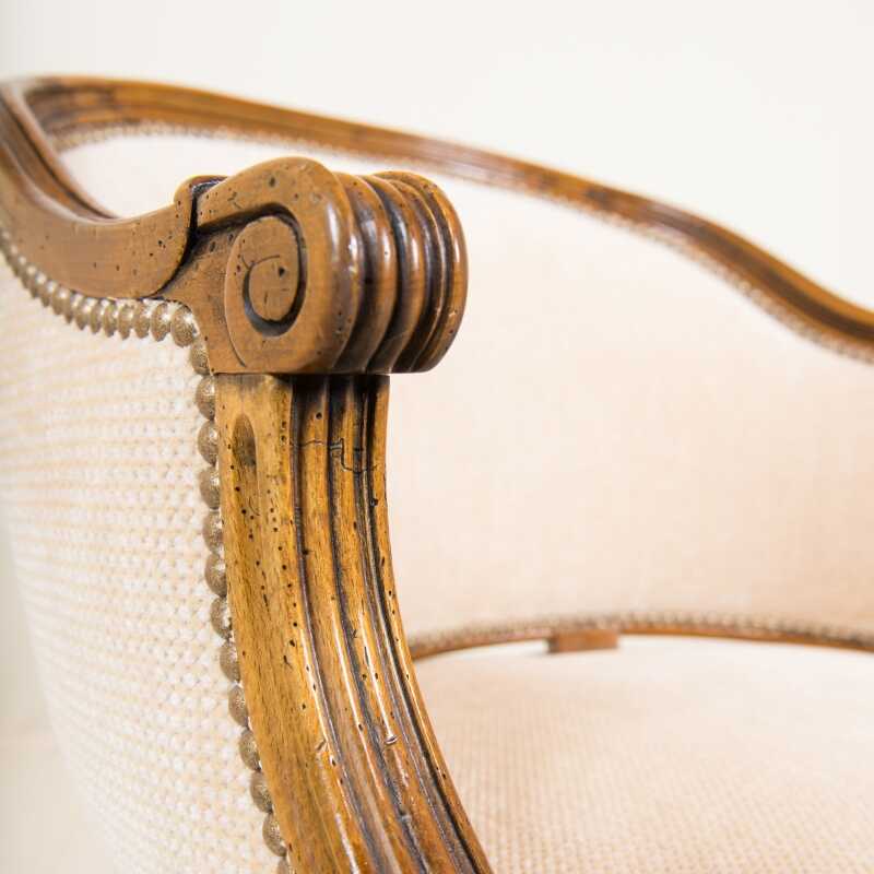 Desk chair Couturier Louis XVI style