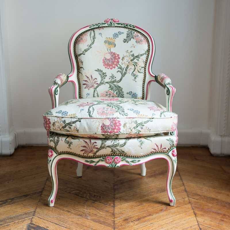 Armchair Heurtault Louis XV style 