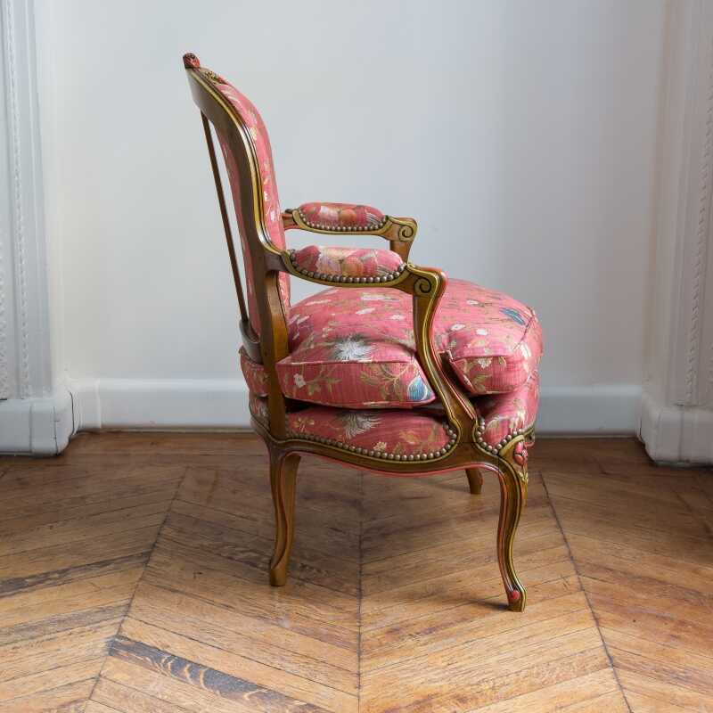 Armchair Heurtault Louis XV style 