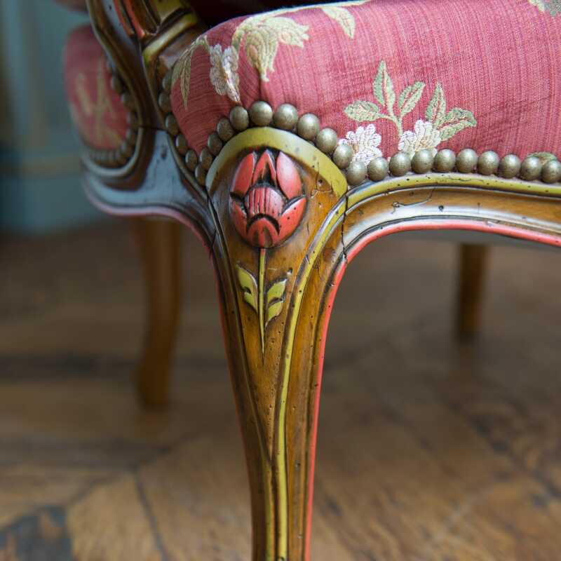 Armchair Heurtault Louis XV style 