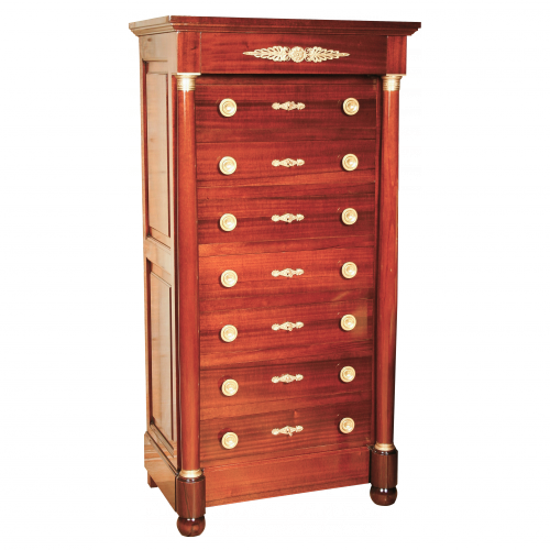 Chest of 7 drawers Napoléonville of Empire style 