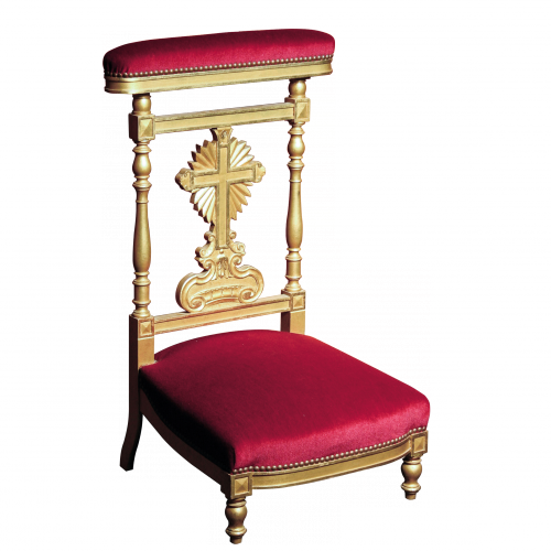 Chair Prie-Dieu Lardy Louis XVI style 