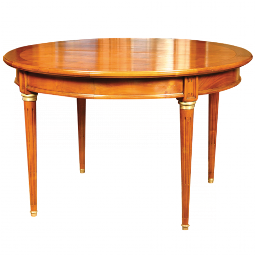 Table Lacroix ribbed leg Louis XVI style