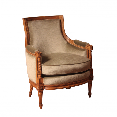 Easychair Lelarge moulurée Louis XVI style