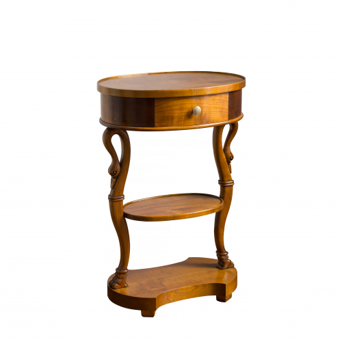 Pedestal table Col de cygne Louis-Philippe style