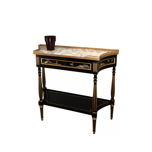 Console table of Louis XVI style Incurvée